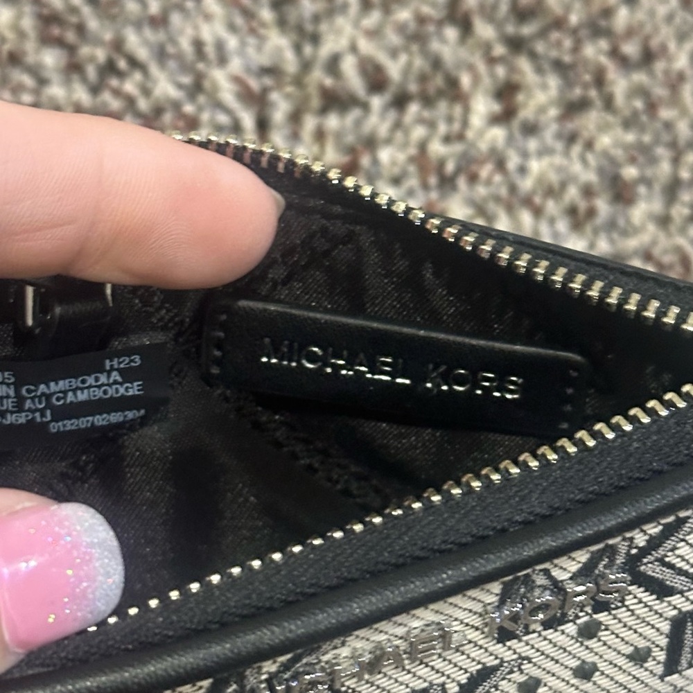 Michael Kors Black and Gray Wristlet - Picture 3 of 5